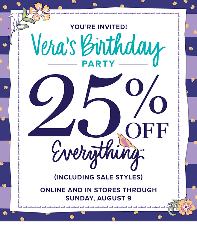 25% off everything**