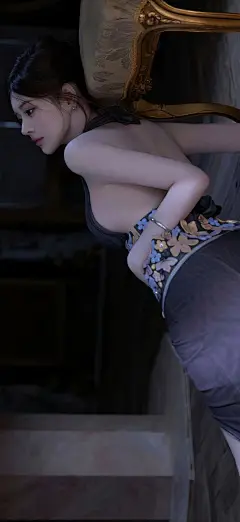 美女壁纸～一袭灰色长裙，腰间点缀...@霁枫壁纸的动态