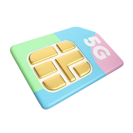 Sim Card 3D Icon-花瓣网