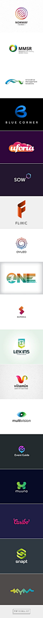 Logo Design: Gradients | Abduzeedo Design Inspiration - created via http://pinthemall.net: 