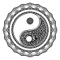 曼陀罗阴阳八卦矢量图素材
