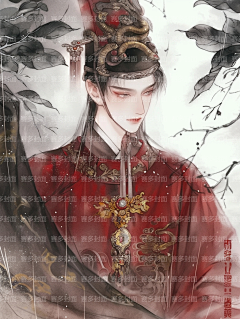赛多封面设计工作室采集到版权-古风男【授权QQ3324352440】