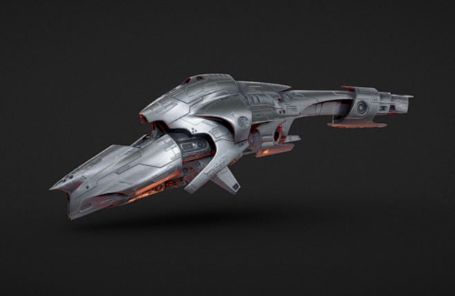太空飞船科幻战舰星际迷航飞机CG模型下载...
