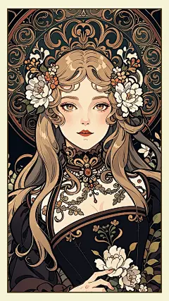 卡牌壁纸 ｜ 暗黑魅惑少女 - 小红书