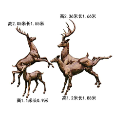曲阳县千龙园林雕塑有限公司采集到玻璃钢鹿雕塑现货