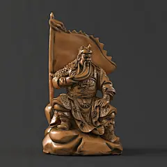 110旗关公3D打印圆雕图大全STL格式