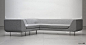 Elegant and stylish Bernard sofa in stone grey wool on slender steel legs / ORDER NOW FROM SPACEIST