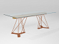Rectangular crystal table LEON | Crystal table by Barel