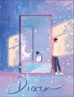离别_王点点__插画师作品_涂鸦王国gracg.com