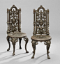 Pair of Victorian-Style Cast Iron Garden Seats