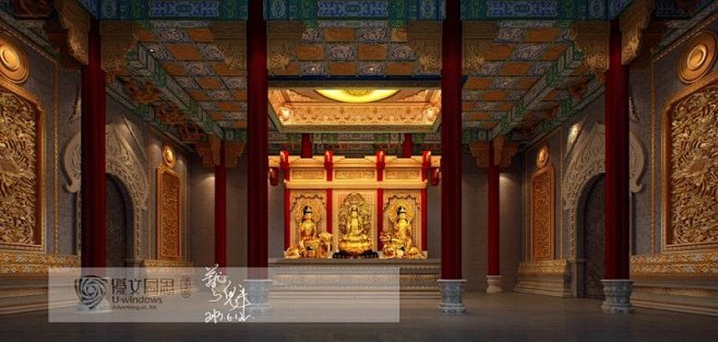 寺庙大殿内部图片的搜索结果_百度图片搜索