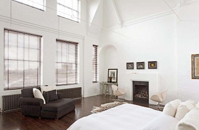 北欧风格优雅纯白空间别墅客厅背景墙装修图...