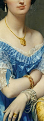 INGRES Jean Auguste Dominique (French 1780—1867) - Princesse de Broglie détail: 