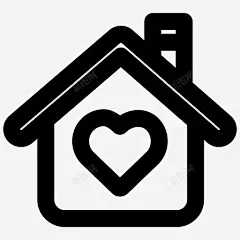 主页建筑房屋图标 平面电商 创意素材