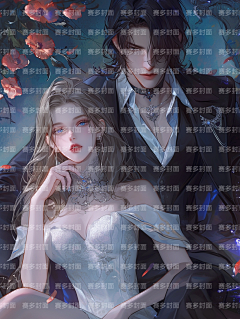 赛多封面设计工作室采集到版权-都市女频双人多人【授权QQ3324352440】