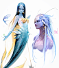 mermaid_sketches_by_rossdraws-dccf3ng