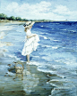 莎莉sally swatland——夏天的记忆.美国油画