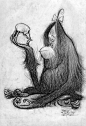 Carter Goodrich 插画 线稿