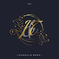 设计logo图标 微信头像logo设计企业婚礼背景蛋糕牌原创手绘标志