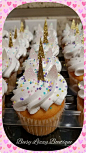 Unicorn Cupcakes  Order plain cupcakes at Sam's and cut out horn and ears and sprinkle with rainbow sprinkles