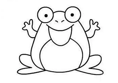 青蛙简笔画-花瓣网