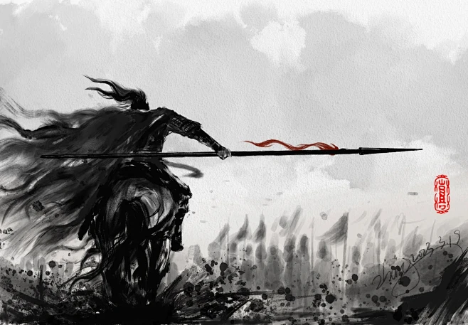 #插画 #水墨画#古风#武侠#江湖#iPad绘画#手绘#Procreate