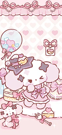 卡通可爱小狗手机壁纸cr：nono狗小小只