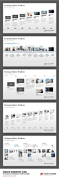 Company History Milestones in a Timeline PowerPoint Template  #presentationload www.presentationl...