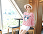 ▼SonYounJu▲150527图片_T店更新（休闲卡通胶印米奇头条纹T）_孙允珠吧_百度贴吧