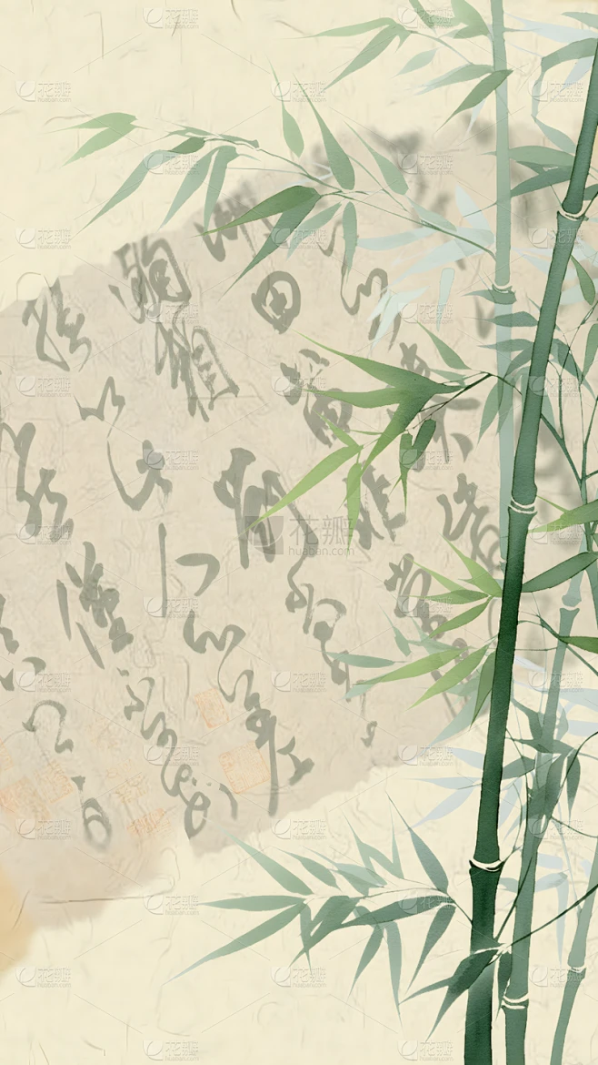 植物通用中国风竹子背景场景图片素材素材-花瓣网