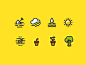 Flat Icons / Flat Design / Icons / Pictograms / Symbols: 