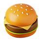 汉堡包 快餐 高清免扣元素  应用 app 占位符 免抠素材 png 3D 灵感 ui C4D 渲染 淘宝 插画 图标 素材 PPT5备份d3