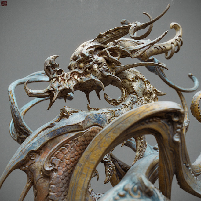 A dragon statue (一洗万...