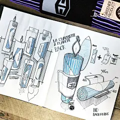 大神的小画本，凸显产品，手绘，荧光笔， 工业设计，产品设计，普象网