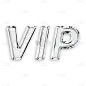 达色立体3DVIP简约文字元素