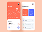 Health tracking app android ios user experience user interface brand design ui design fresh colors cool design typography branding app design mobile design mobile app design health app ux ui