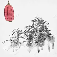 古风建筑 创意素材