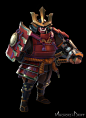 Taro the Samurai (canceled title), Chris Whitaker : Samurai character for canceled title: Anchors in the Drift.  Concept by Scott Kikuta

Scott Kikuta: https://www.artstation.com/artist/crayonmonsters
Art Direction by http://mikeuziel.tumblr.com/