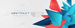 Abstract 3d triangles background