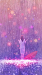 唯美，雨天