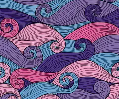 一款免费的线性海浪插画纹理  UI设计素材——下载请到设计百宝箱 https://uirush.net