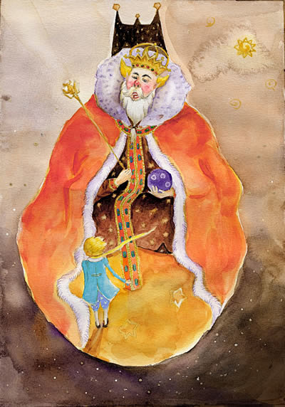 小王子高傲的国王