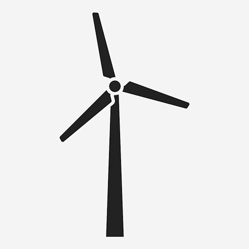 风力涡轮机能源可持续能源图标_88ICO...