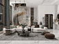 interior design  3ds max Render vray luxury living room