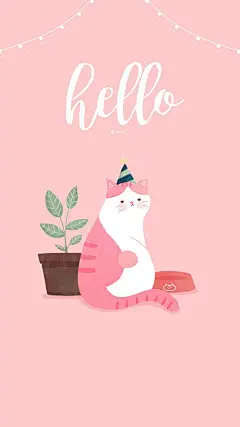 猫咪 插画 壁纸