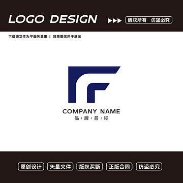 FL字母logo标志