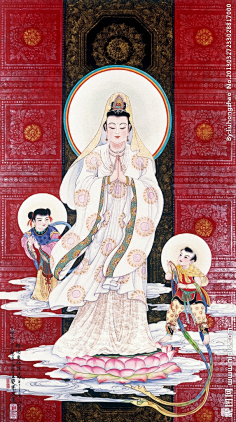 com采集露丶茜儿采集到观世音菩萨发几张程宗元的观音白描 - 【工笔画