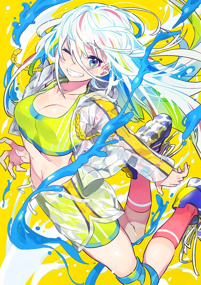 [#オリジナル] SPLAAASH!! - Mika Pikazo的插画 - pixiv : ◎あなたのサークル「Ｍｉｋａ ＰｉｋａＺｏ」は、日曜日　西地区“Ａ”ブロック－58a に配置されました。 夏コミ受かりました！！オリジナル、そして二次創作の本を作ります。よっしゃ描くぞ〜！どうぞお楽し