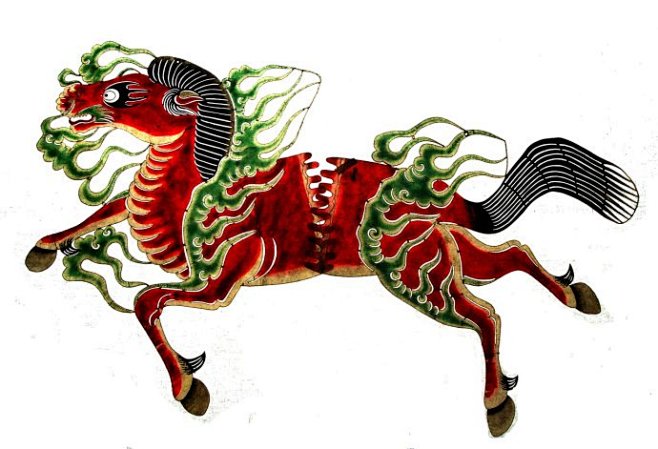 转载皮影中的神兽