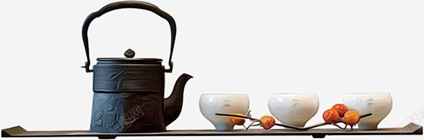 中式茶具家具 创意素材